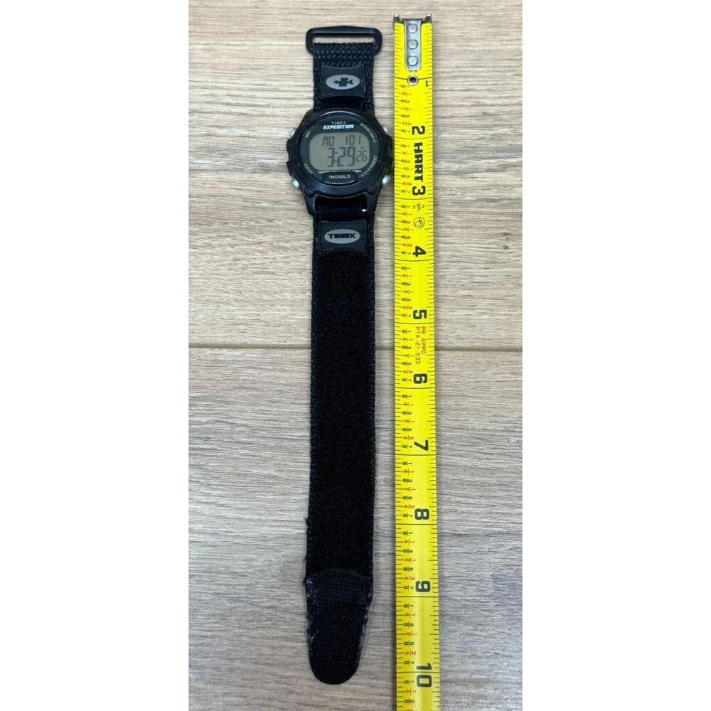Timex Expedition Indiglo Digital Dial Black/Gray Men's Watch w/ Adjustable Strap